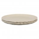 Flacher Teller CLUB PLATE 260 4er Set, sand