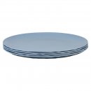 Flacher Teller CLUB PLATE 260 4er Set, blau