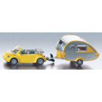VW-Beetle Cabrio mit Tab- Wohnwagen