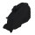 Endkappe rechts F80, deep black