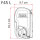 Fiammastore F45 450 Polar White, Royal Grey