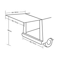 Heckzelt Cruiser Air 230 x 205 x 280 cm