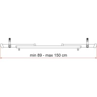 Fahrradschiene Rail Quick C silber, schwarz