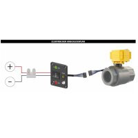 Elektrisches Kugelhahnventil-System 855 mm