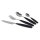 Besteckset Grey Line 16-teilig, schwarz