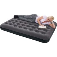 Velours-Luftbett Royal-Blue, 203 x 152 x 22 cm