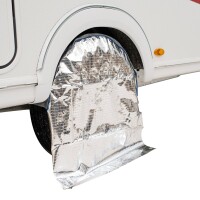 Radschutzhülle mit Sonnenreflektion