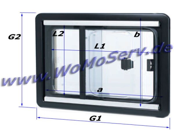 Seitz S4 Schiebefenster 700 x 300 mm