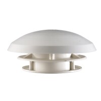 Dachlüfter mit Schlauchanschluss 60mm, weiß im...