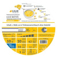 10m Rolle Trinkwasserschlauch LILIE native Kaltwasser...