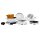 7 tlg. Kochtopfset White Line Ø 24 cm - mit Induktion