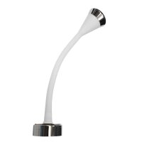 COB LED Flexi Leseleuchte - Soft-Touch, Weiss  2.1A USB...