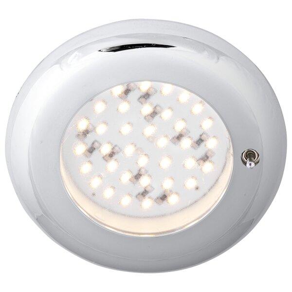 Einbauspot Nova, 36 SMD, 12V, chrom, mit Schalter