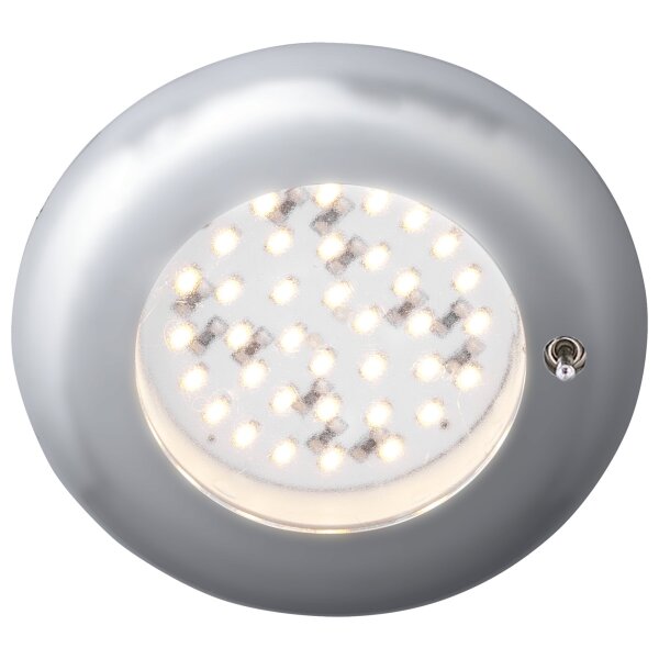 Einbauspot Nova 36SMD 12V,mattsilber mit Schalter