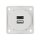 USB Ladesteckdose 2fach 230 V A+C weiß