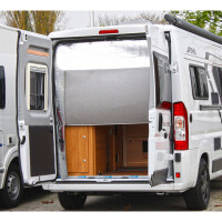 Thermovorhang DUO, Unterteil, hellgrau für Hecktüre, hoher Türausschnitt zu  Fiat Ducato ab Bj. 2006/07