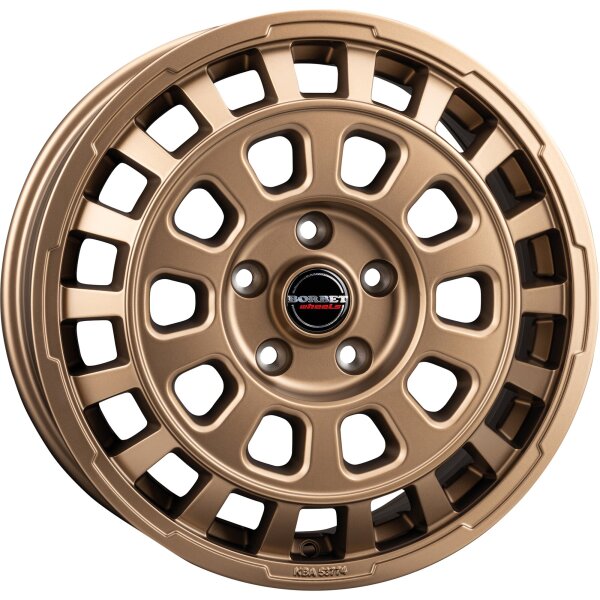 Aluminiumfelge Borbet CW7, bronce matt, 18" für Fiat Ducato mit Light-Chassis ab Bj. 2006/07