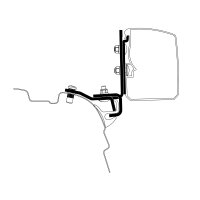 Adapter VW T5 / T6 Minivan Brandrup Rail für Thule 3200
