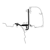 Adapter VW T5 / T6 Minivan Brandrup Top-Rail für...