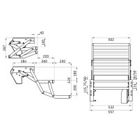 Thule Trittstufe 12V double 500 Alu