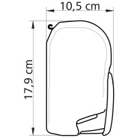 Markise TO 8000, 6 x 2,75 m, Gehäuse creme-weiß, Mystic-Grau