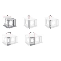 Frontwanderweiterung Privacy Room CS 130 cm