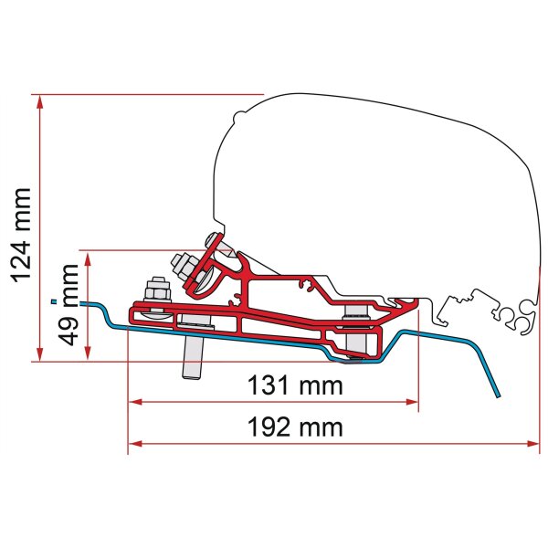Adapter Ford Transit L3 H3 für F80