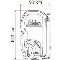 Fiammastore F45 L 500 Deep Black, Royal Grey