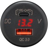 Power-USB-Steckdose 12/24 Volt, 18 Watt