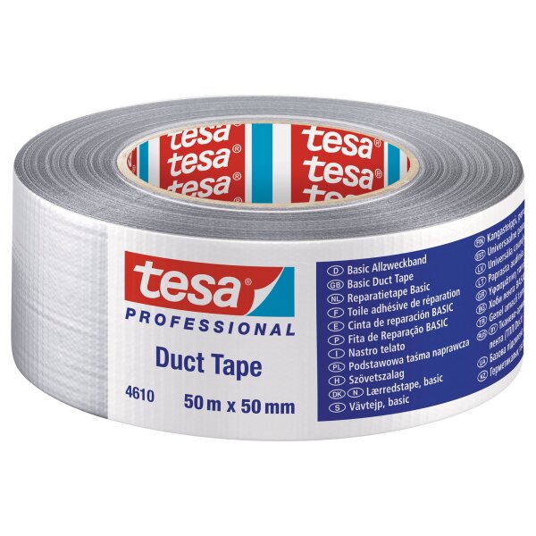 tesa® Basic Steinband silber 50 m:50 mm