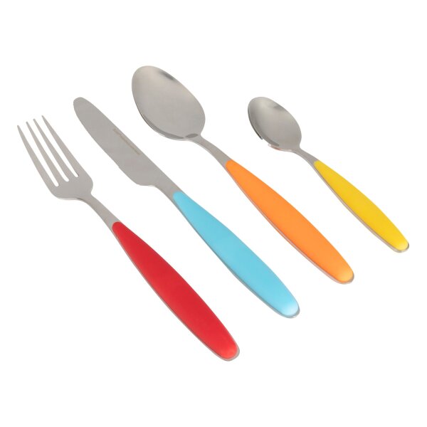 Besteckset Grey Line 16-teilig, bunt