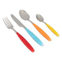 Besteckset Grey Line 16-teilig, bunt