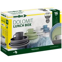 Geschirrset Lunch Box Dolomit 16-teilig