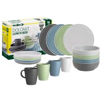 Geschirrset Lunch Box Dolomit 16-teilig