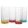 Trinkgläser 4er-Set Longdrink 500 ml, bunt