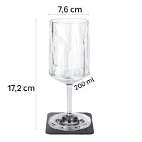 Magnet-Kunststoffgläser Weinglas 300 ml, 2er-Set