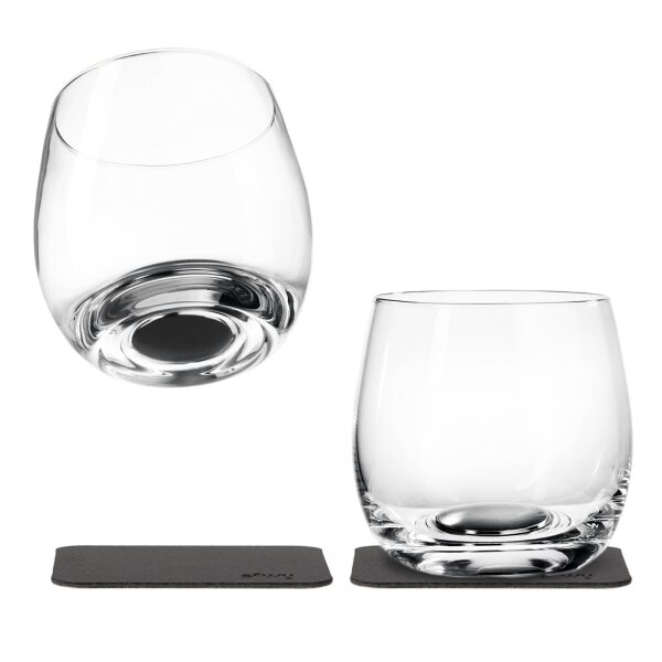 Magnet-Kristallgläser Whisky 250 ml, 2er-Set