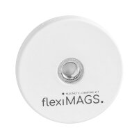 Magnet rund flexiMAGS flexiMAG-31, 4er Set weiß