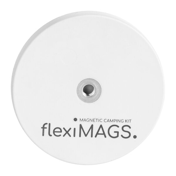 Magnet rund flexiMAGS flexiMAG-57, 2er Set weiß