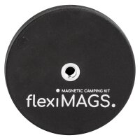 Magnet rund flexiMAGS flexiMAG-66, 2er Set schwarz