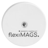 Magnet rund flexiMAGS flexiMAG-66, 2er Set weiß