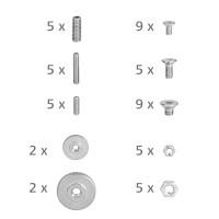 Schraubenset flexiMAGS 54-teilig