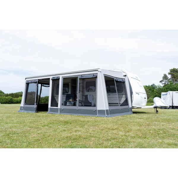 WIGO-Markisen-Set Rolli Plus Lounge, Größe 8, Umlaufmaß 946 - 980 cm, Auszug 2,5 m