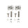 Gelenkarm-Befestigung vorne TO 5003, Satz links und rechts