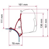 Kit VW T5/T6 Aufstelldach Deep Black für Markise F45