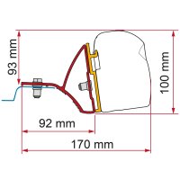 Kit Renault Trafic Deep Black Markisenadapter für F43