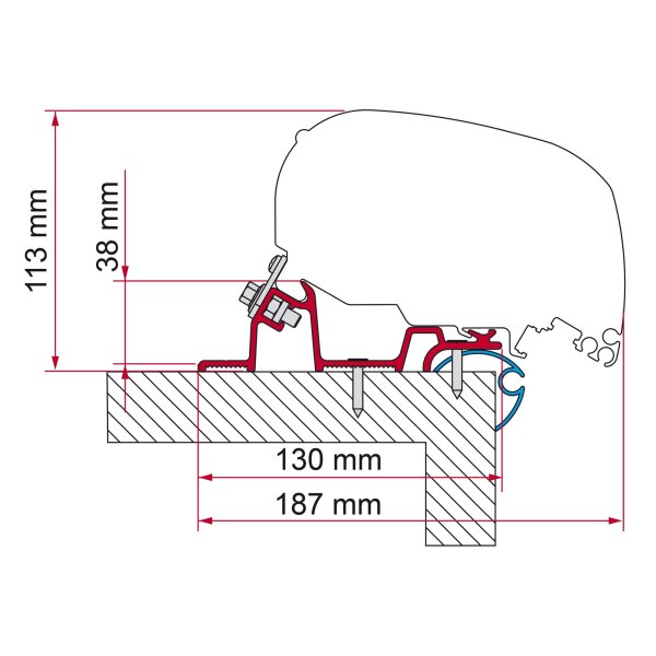 Universaladapter Kit Caravan Standard 340 1 x 340 cm für F80
