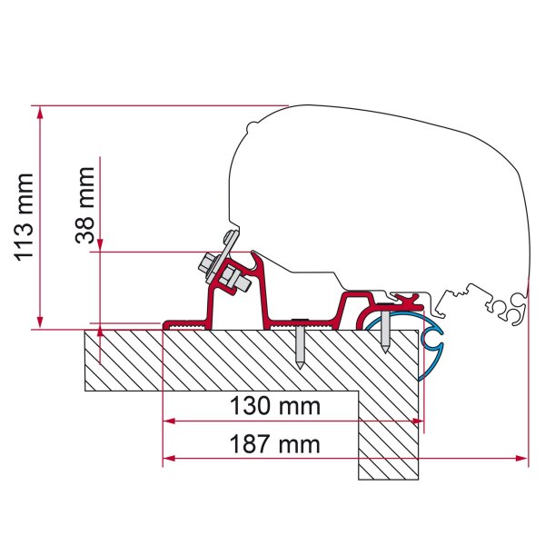 Universaladapter Kit Caravan Standard 370 1 x 370 cm für F80