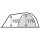 High Peak Kuppelzelt Tessin 4.1 370 x 175 x 290 cm