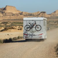 Fahrradträger Carry-Bike Pro Hymer - Dethleffs schwarze Kunststoffteile